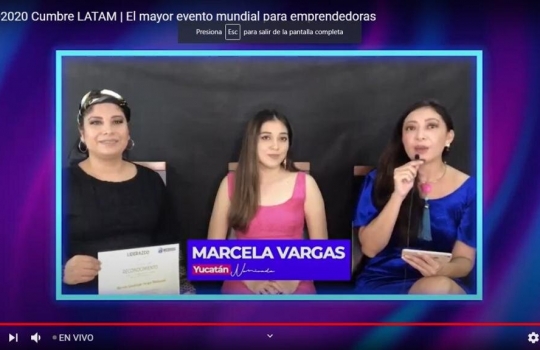 Reconocimiento a emprendedora yucateca en cumbre latinoamericana