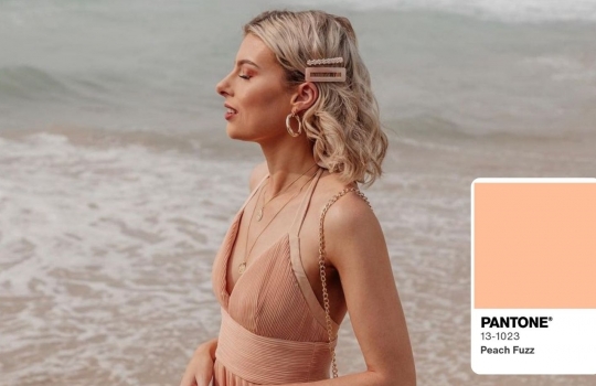 Peach Fuzz, el color del año by Pantone.